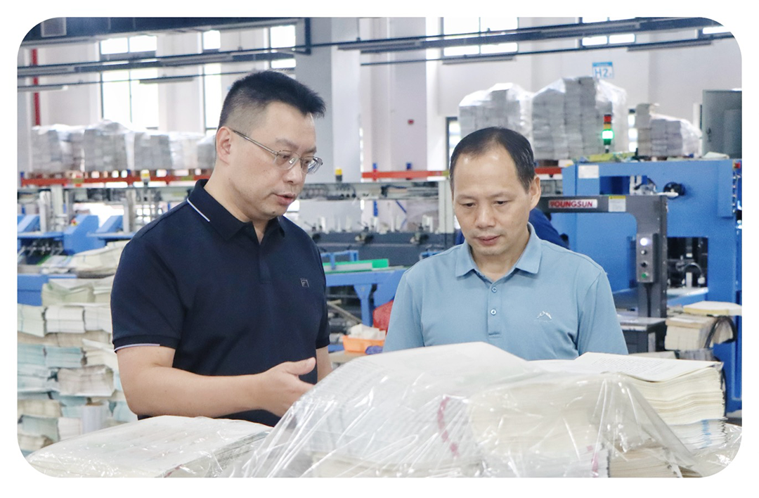 省委宣传部印刷发行处一行到betway西汉姆联官网检查2025年秋季教材印制工作